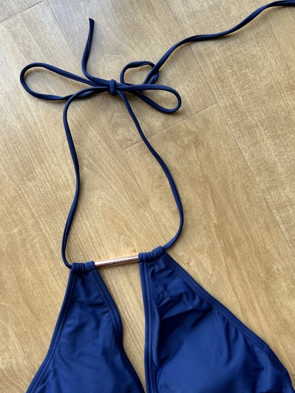 Ted Baker Halter Swimsuit Pikaa One Piece Navy Blue Bathing Suit, Size 2, NWT
